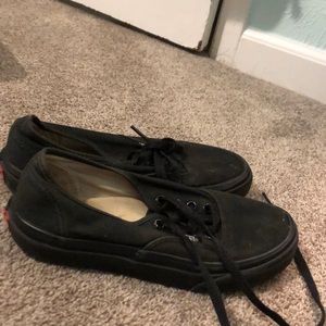 Gently used black vans